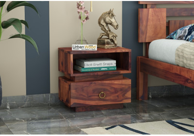 Berlin Wooden Bedside Table 