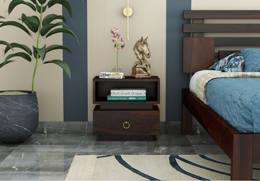 Berlin Wooden Bedside Table 