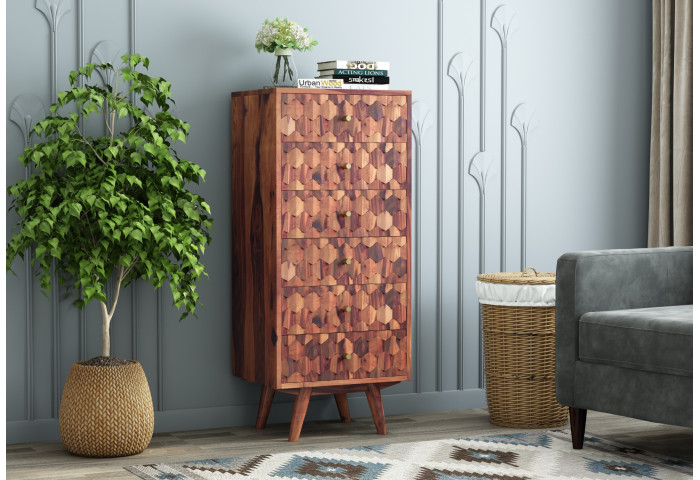 Diamond Chest of 6 Drawers 