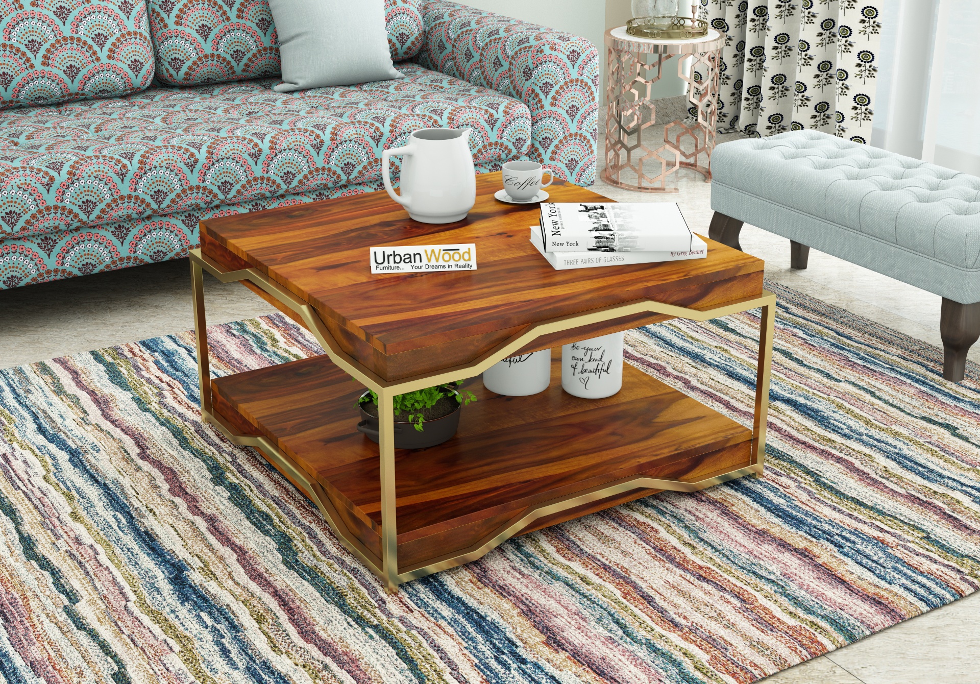 Dub Wooden Coffee Table 
