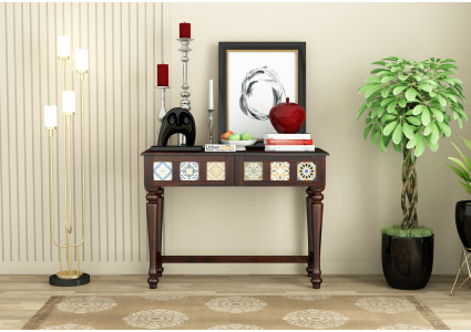 Relay Ceramic Tile Console Table 