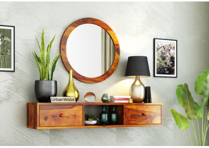 Rose Wall Mounted Console Table with Mirror 