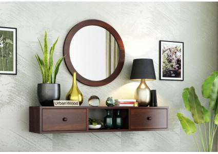 Rose Wall Mounted Console Table with Mirror 