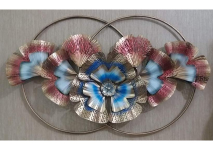 Metal Double Ring Wall Decor