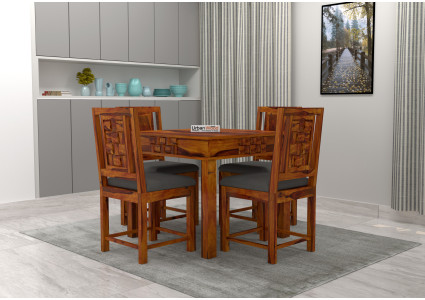 Hover 4-Seater Dining Table Set 