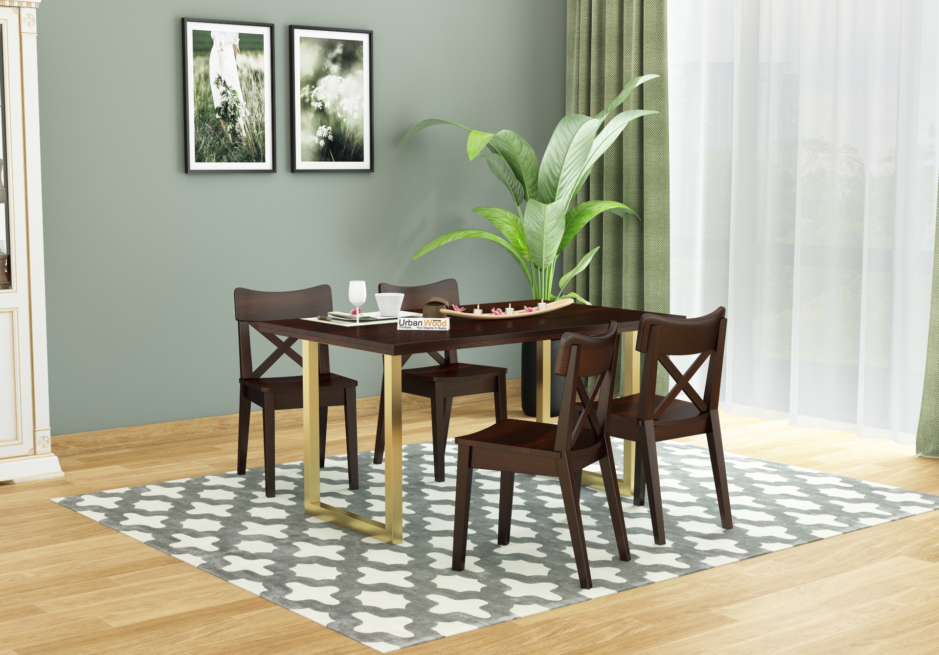 Tale 4-Seater Dining Table Set 