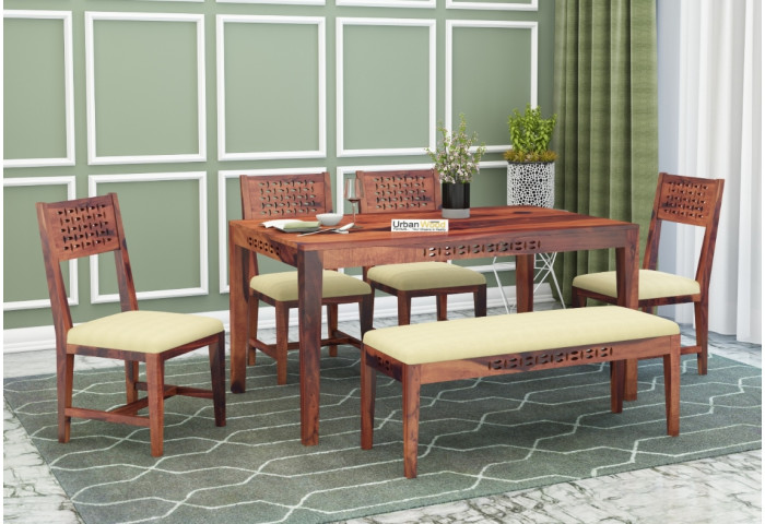 Woodora 6 Seater Dining Set Cushion With Bench 