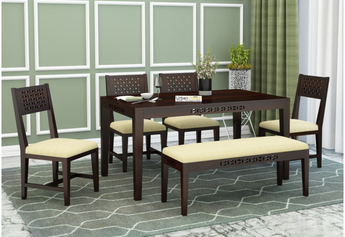 Woodora 6 Seater Dining Set Cushion With Bench 