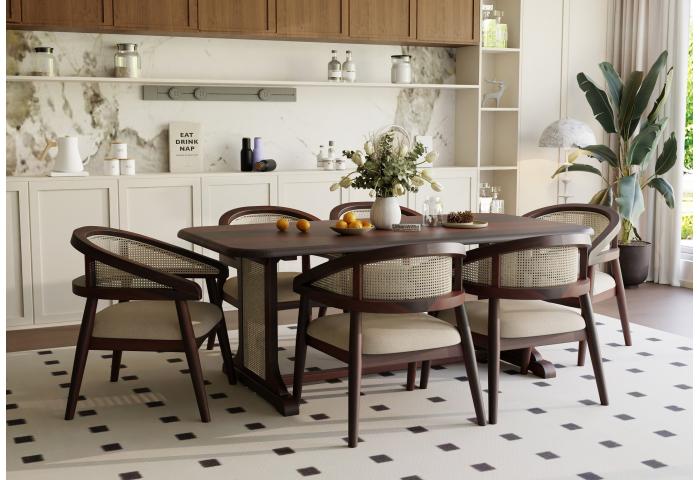 Drew 6-Seater Dining Table Set 