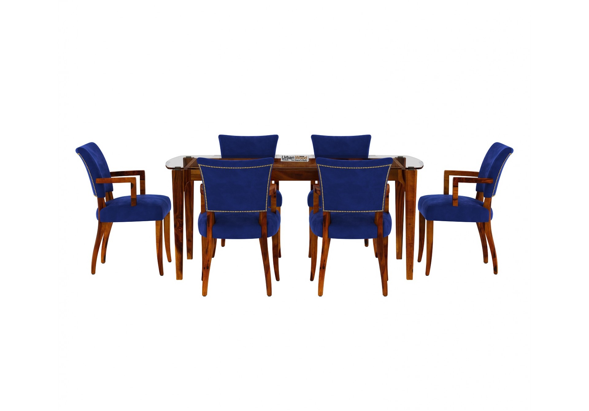Quipo 6-Seater Dining Table Set With Arms 