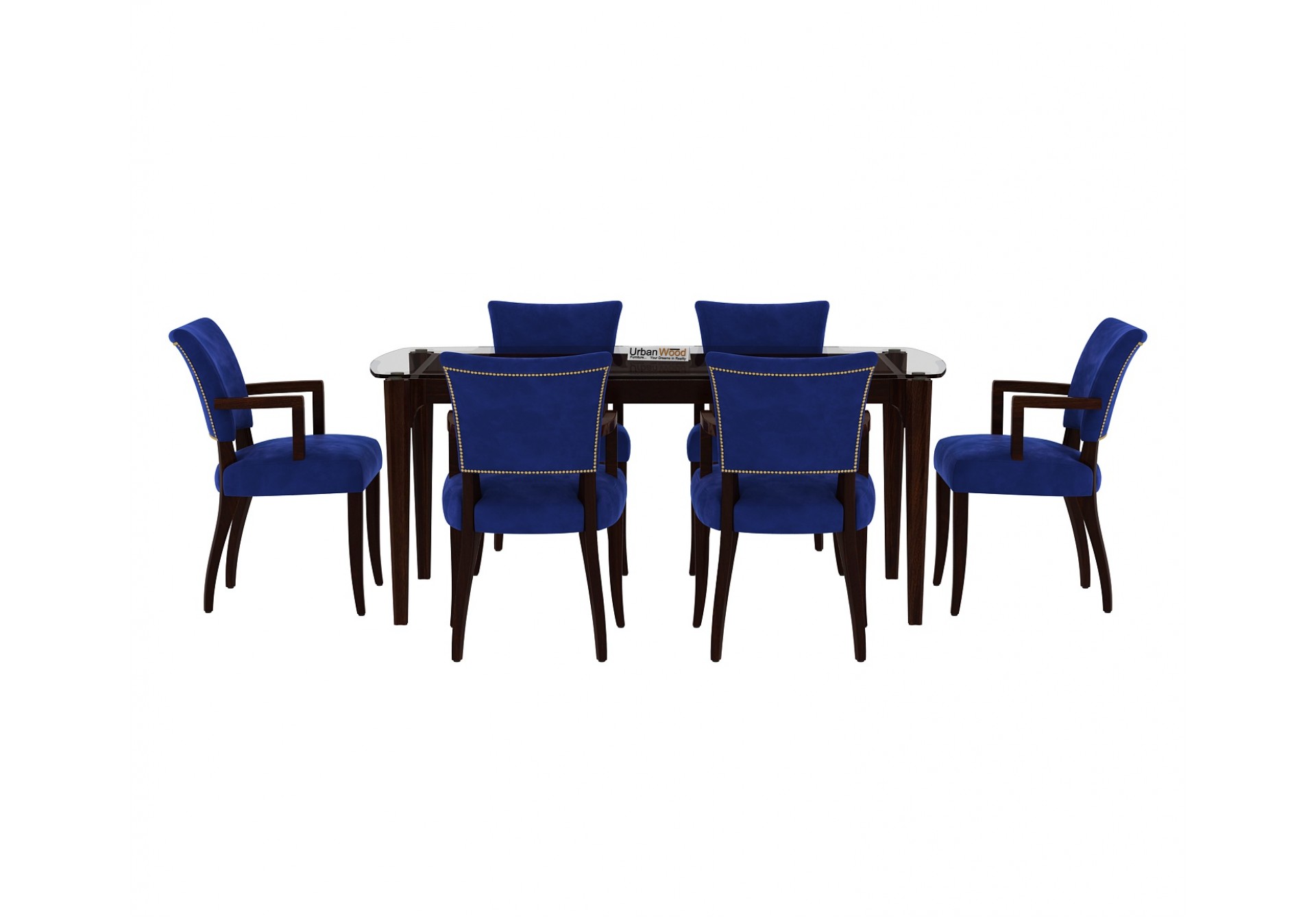 Quipo 6-Seater Dining Table Set With Arms 