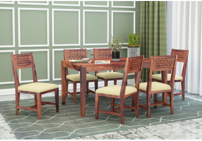 Woodora 6 Seater Dining Set with Cushion 