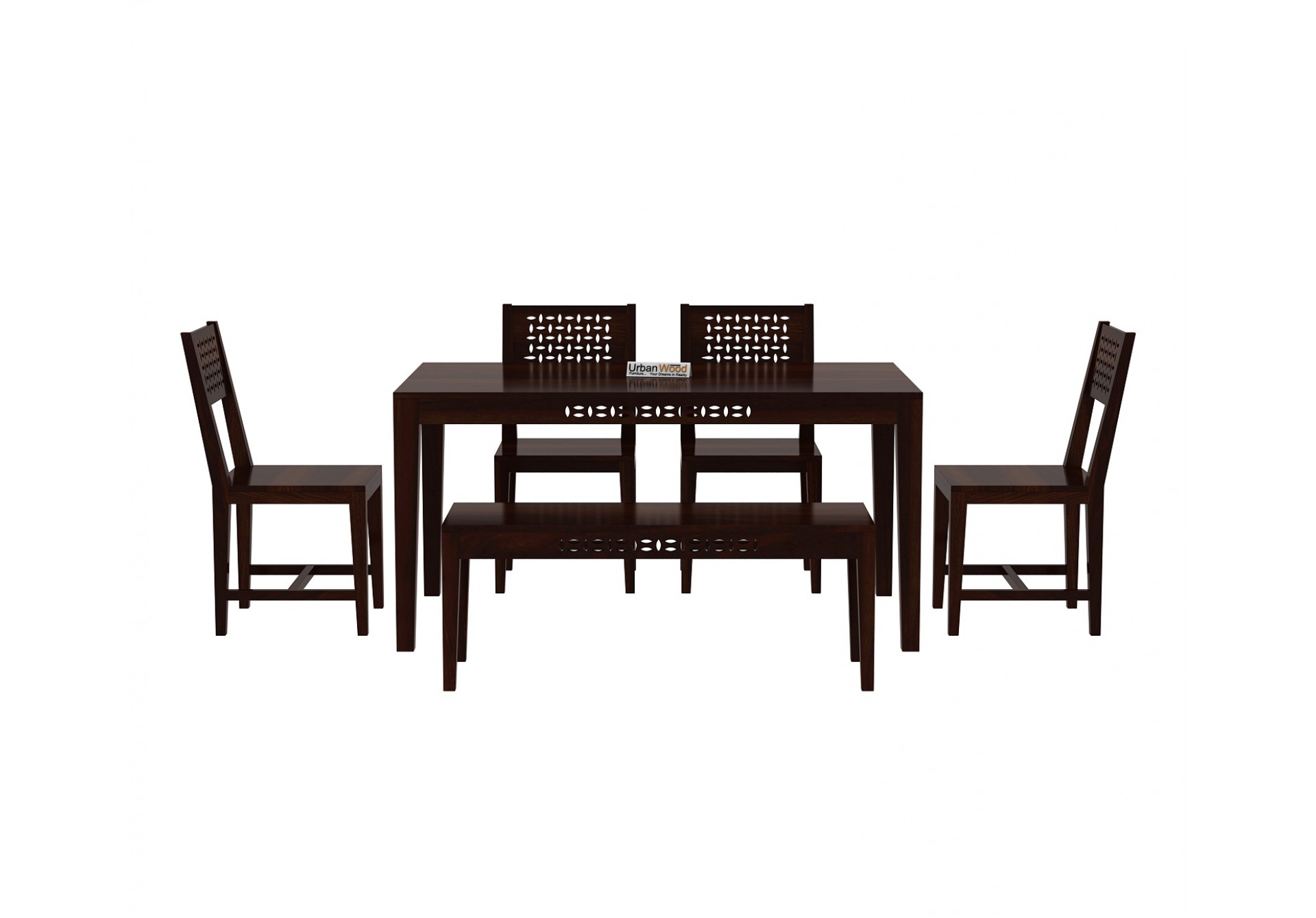 Woodora 6-Seater Dining Set With Bench 
