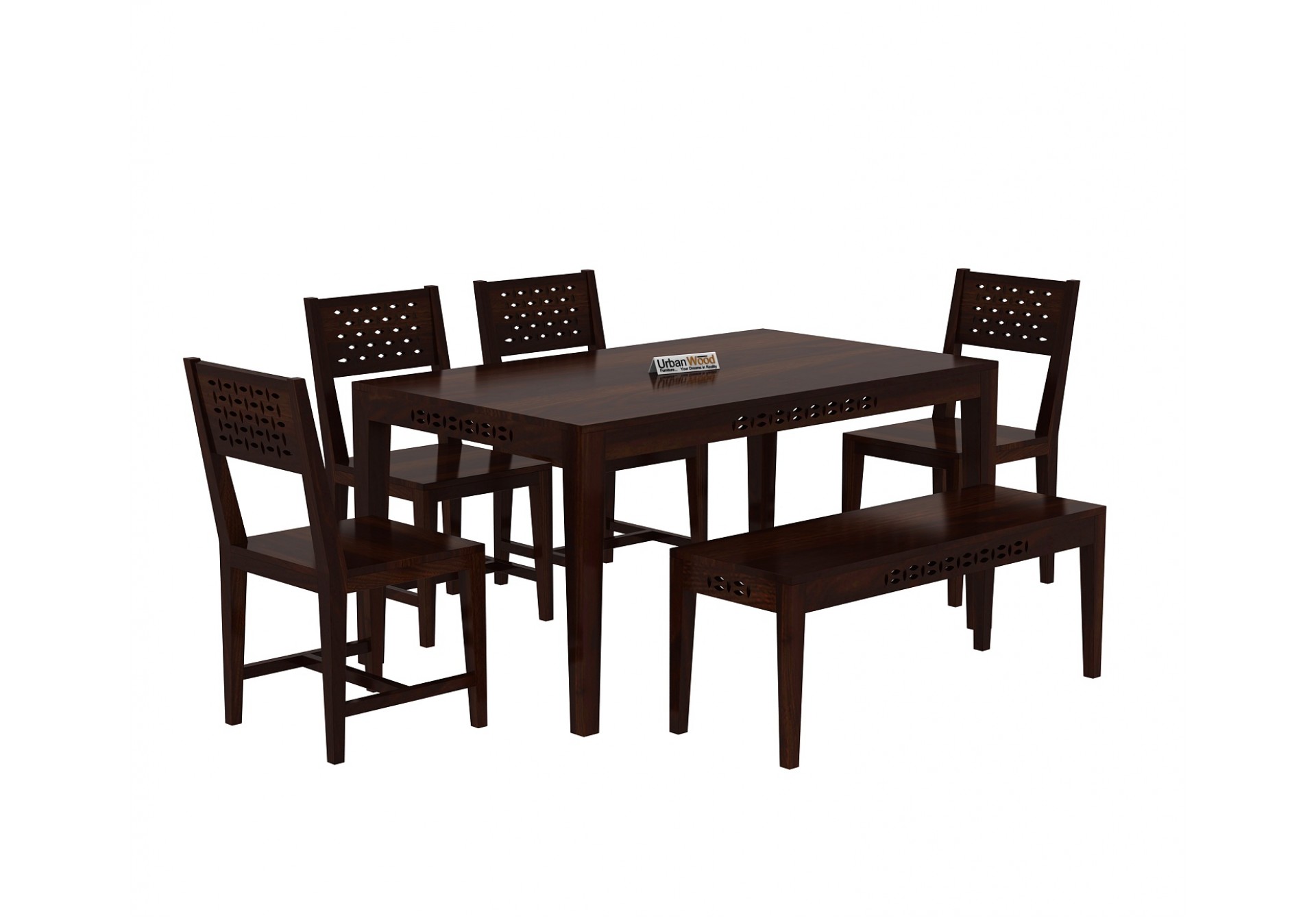 Woodora 6-Seater Dining Set With Bench 