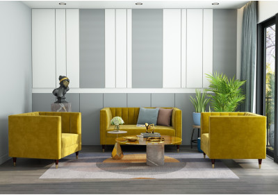 Abro 2+1+1 Seater Fabric Sofa 