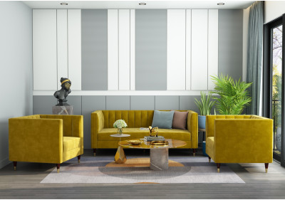 Abro 3+1+1 Seater Fabric Sofa 