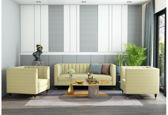 Abro 3+1+1 Seater Fabric Sofa 