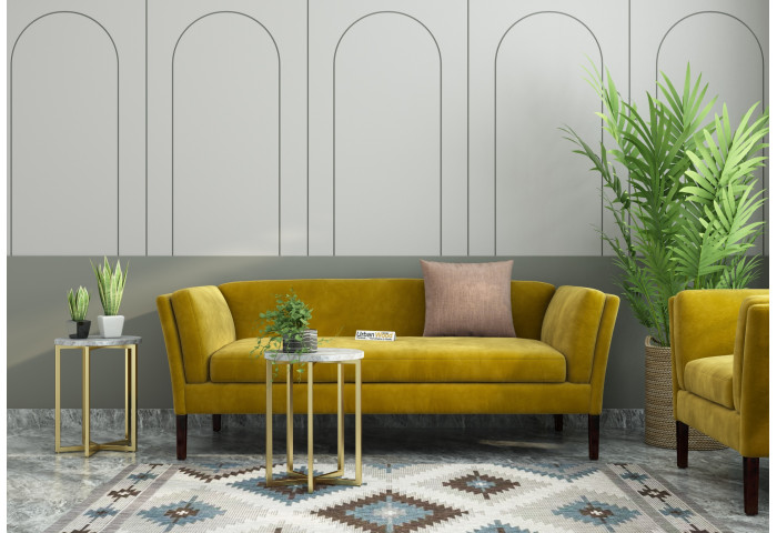 Crimson 3 Seater Fabric Sofa 