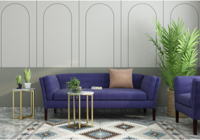 Crimson 3 Seater Fabric Sofa 