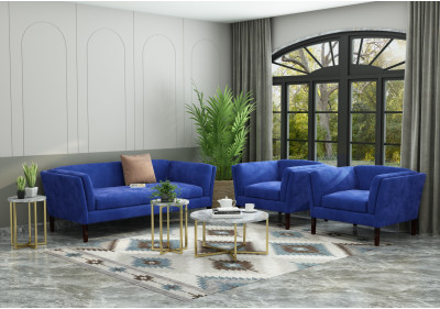 Crimson 3+1+1 Seater Fabric Sofa 
