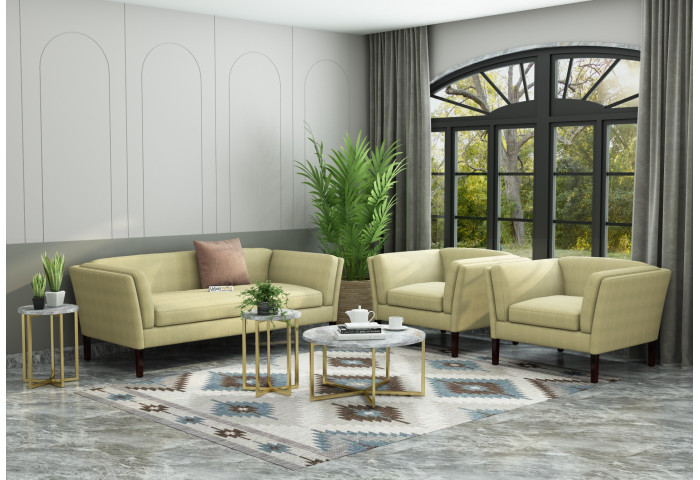 Crimson 3+1+1 Seater Fabric Sofa 
