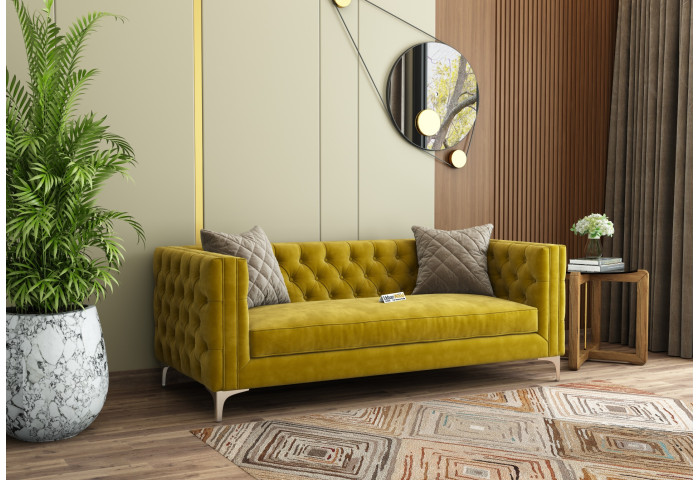 Curio 3 Seater Fabric Sofa 
