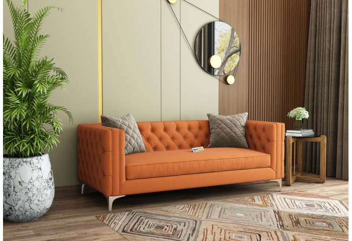 Curio 3 Seater Fabric Sofa 