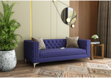 Curio 3 Seater Fabric Sofa 