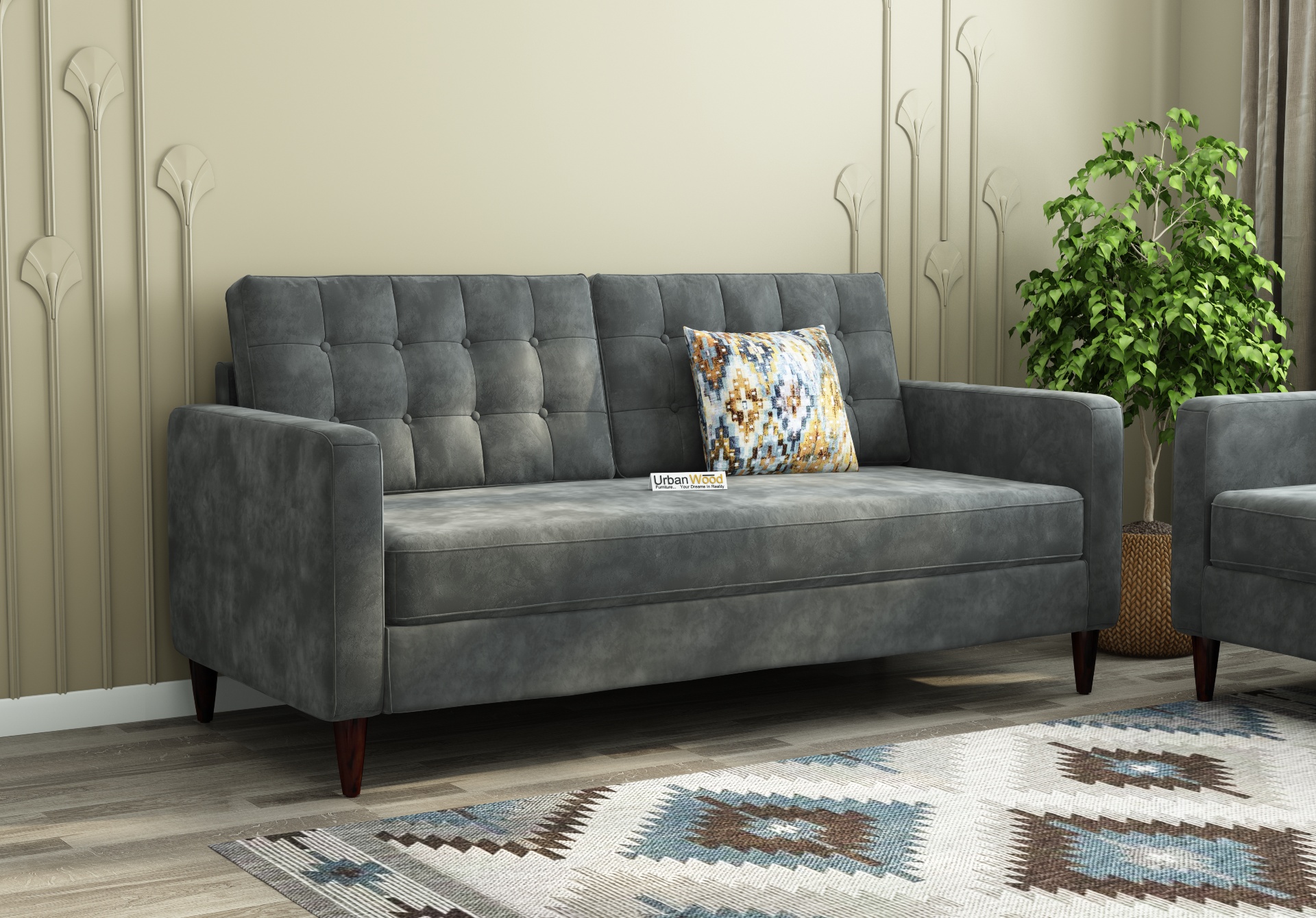Hamper 3+1+1 Seater Fabric Sofa 
