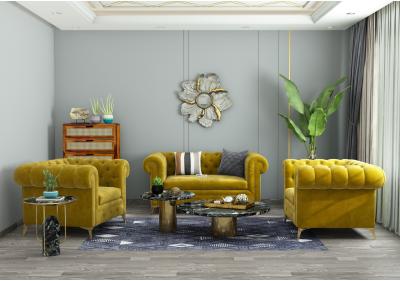 Regal 2+1+1 Seater Fabric Sofa 
