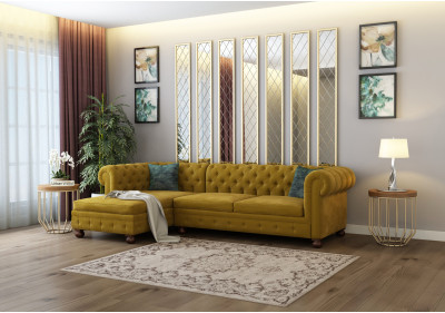 Beck L-Shaped Left Aligned Sofa 