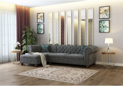 Beck L-Shaped Left Aligned Sofa 