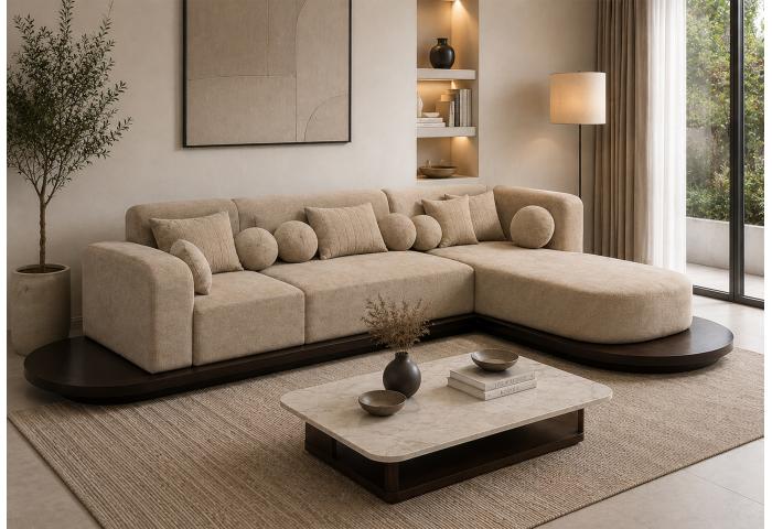 Nova Curve L-Shaped Sofa 