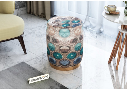 Carousel Upholstered Ottoman 