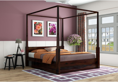 Victorian Poster Bed With Drawer Storage 