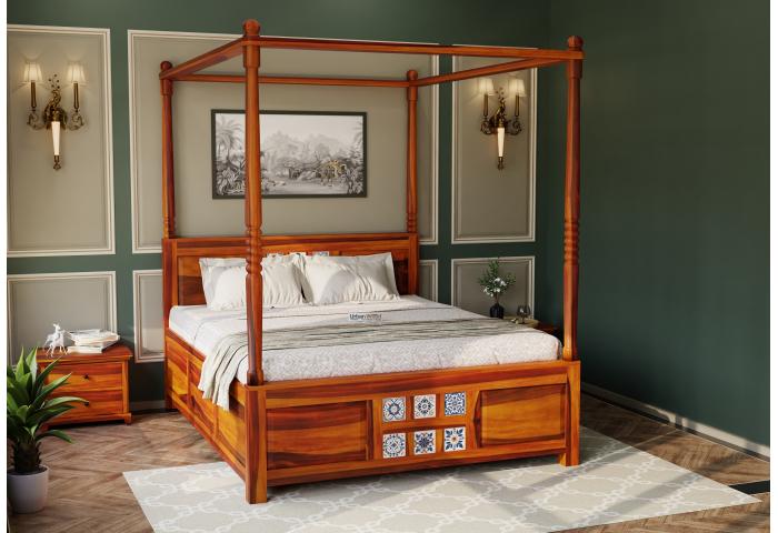 Relay Poster Bed With Box Storage 