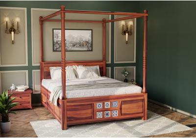 Relay Poster Bed With Box Storage 