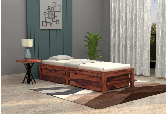 Cleo Single Bed With Drawer Storage 