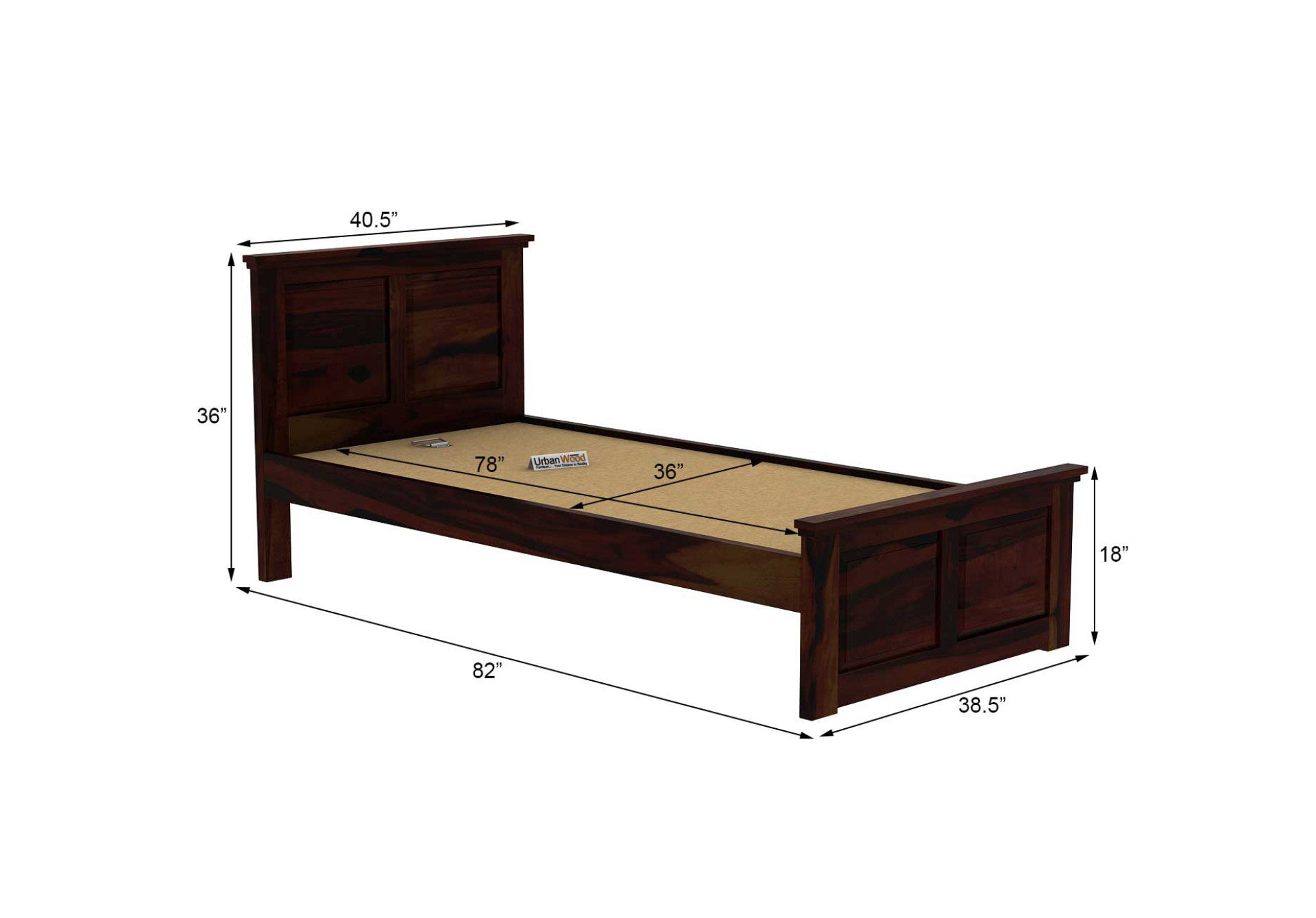 Babson Single Bed Without Storage 