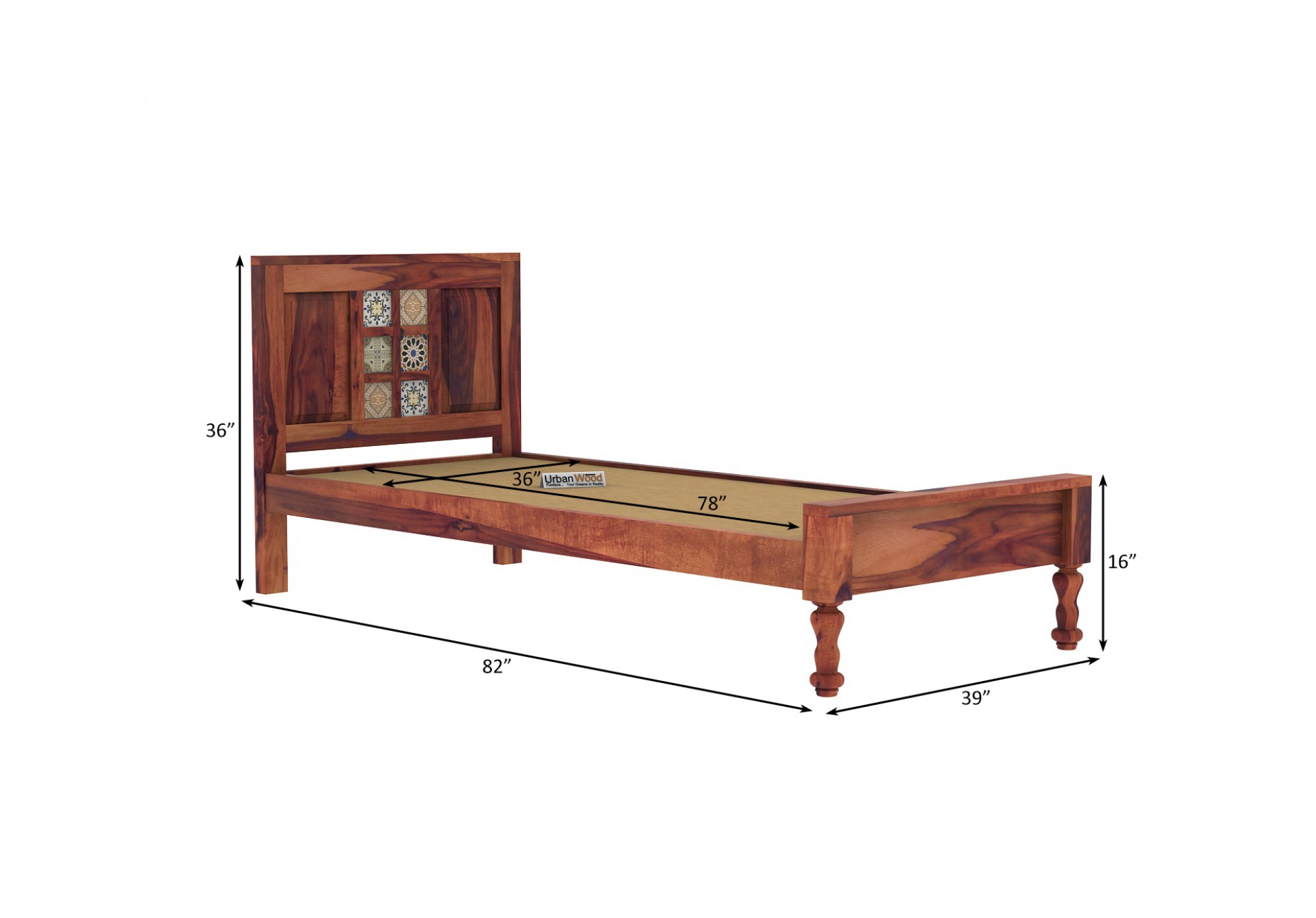Relay Single Bed Without Storage 