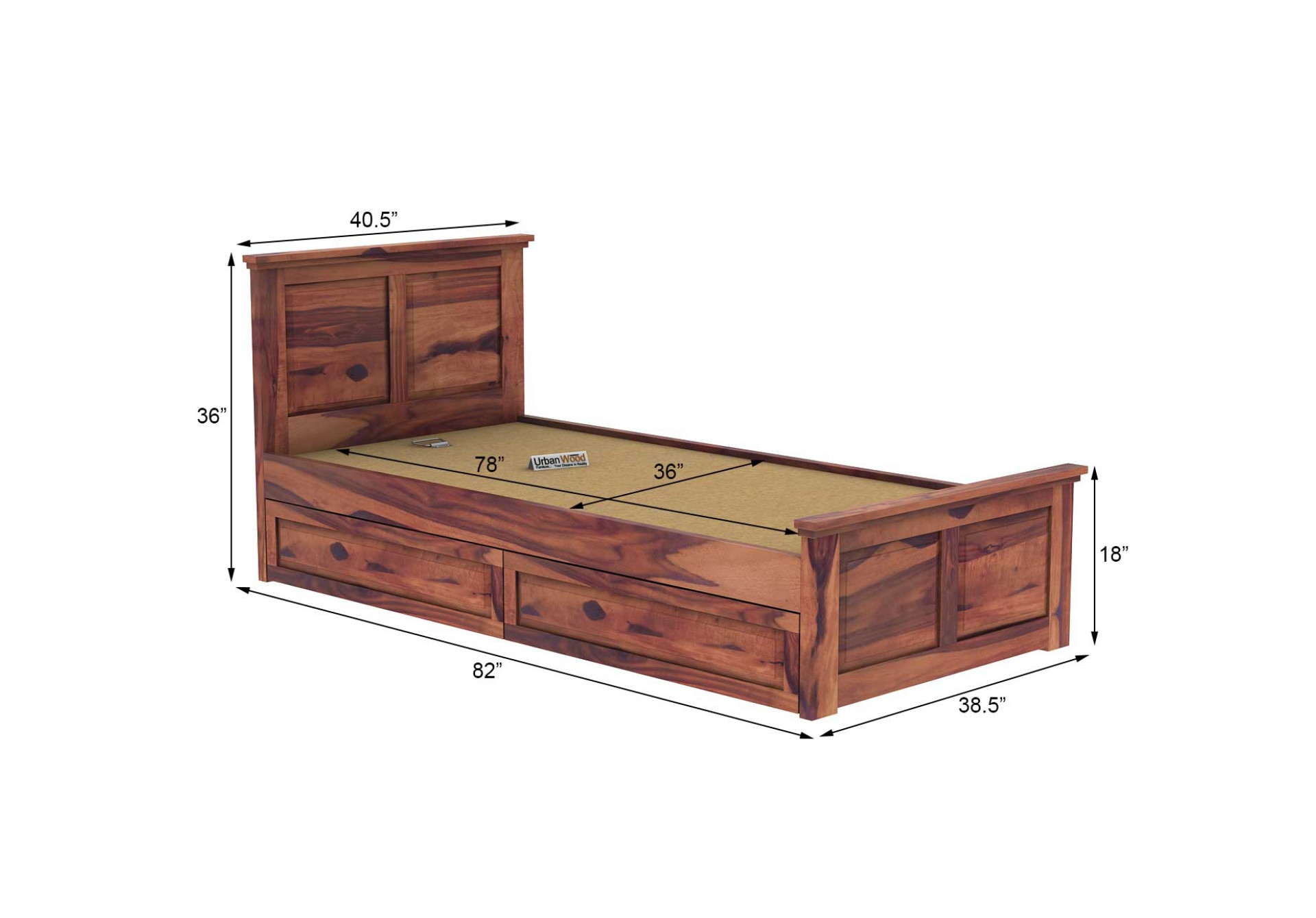 Babson Single Bed With Drawer Storage 