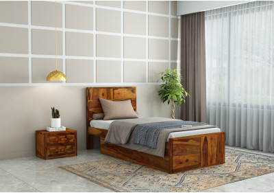 Bedswind Single Bed With Drawer Storage 
