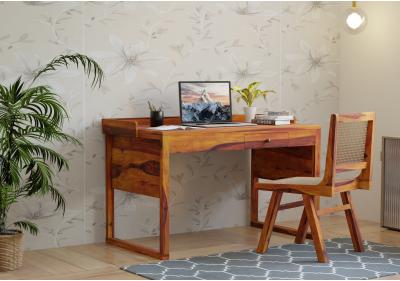 Crispin Wooden Study Table With Chair 