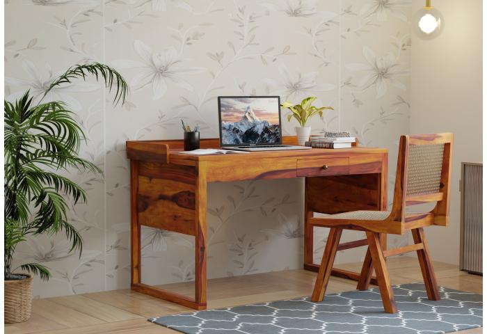 Crispin Wooden Study Table With Chair 