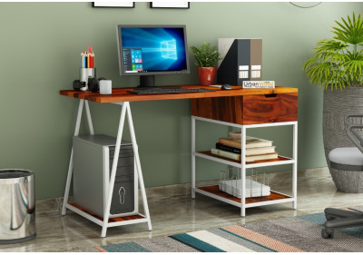 Groupe White Iron Study Tables 