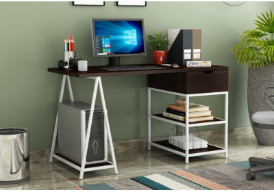 Groupe White Iron Study Tables 