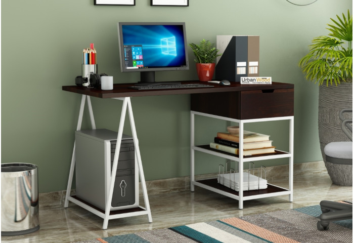 Groupe White Iron Study Tables 