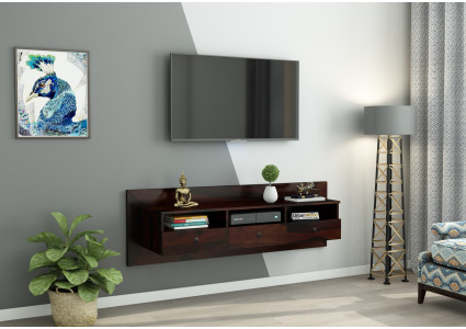 Graham Wooden Wall Mount TV Unit 