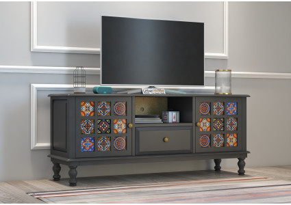 Relay Solid Wood TV Unit 