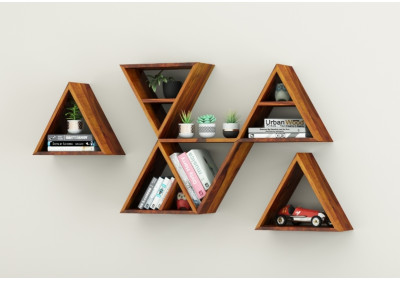 Jave Wooden Wall Shelves 